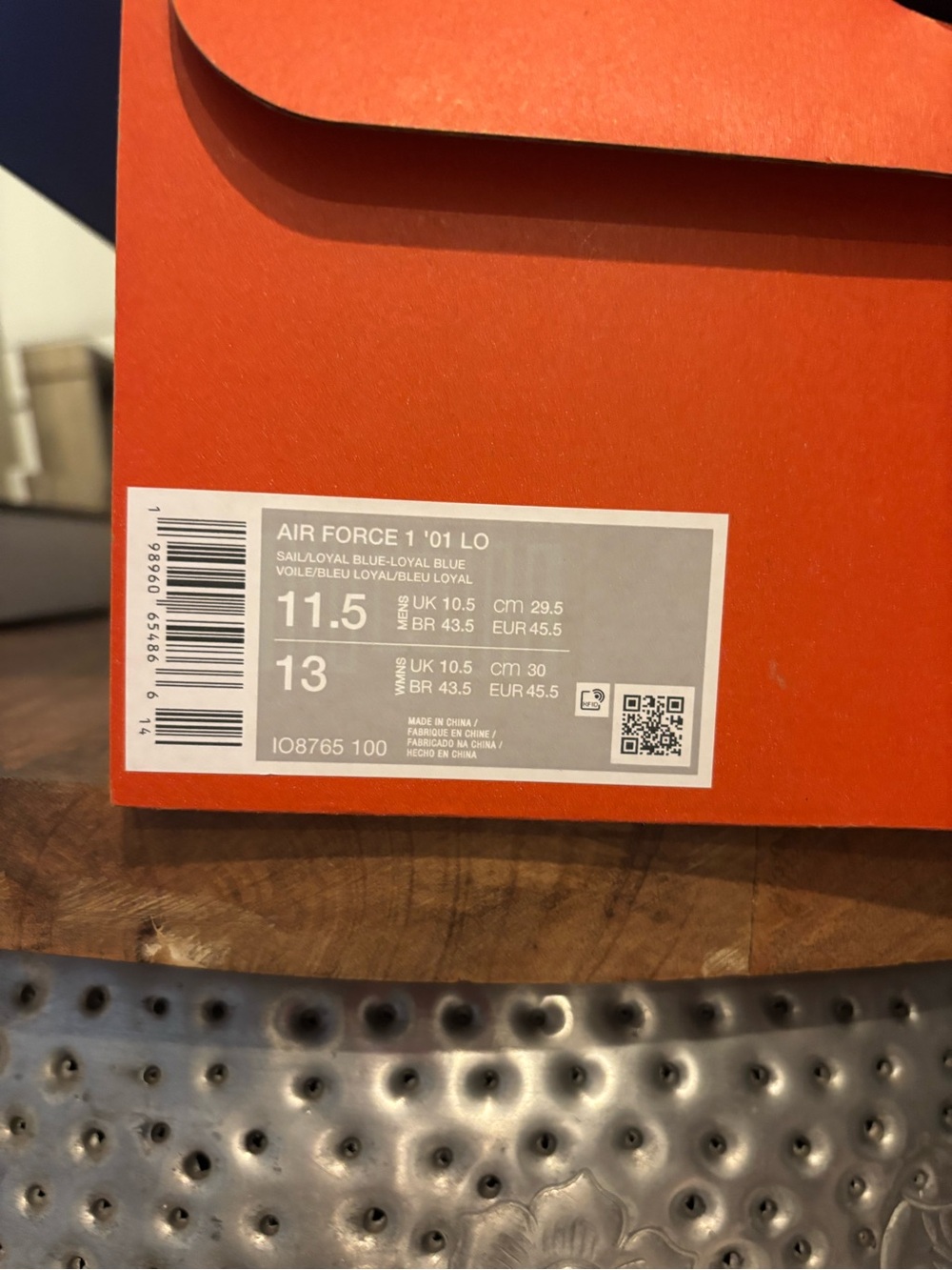 Brand New Nike Men’s Air Force 1 ‘01 LO Size 11.5 US -Limited Edition - Picture 2 of 5